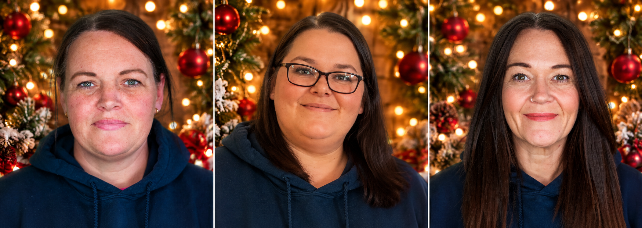 Jingle Bell Bash fundraising team: Mel Hughes, Amanda Lee and Jenna D’Anza